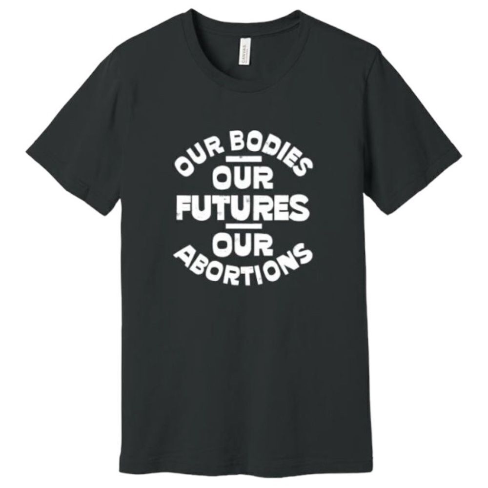 Gildan Unisex Black Graphic Tee XL – Our Bodies Our Futures Shirt